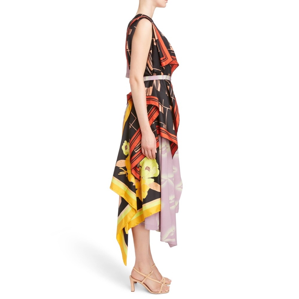 DRIES van NOTEN Scarf Silk The Depot Dress 34 US 2 - Picture 4 of 13